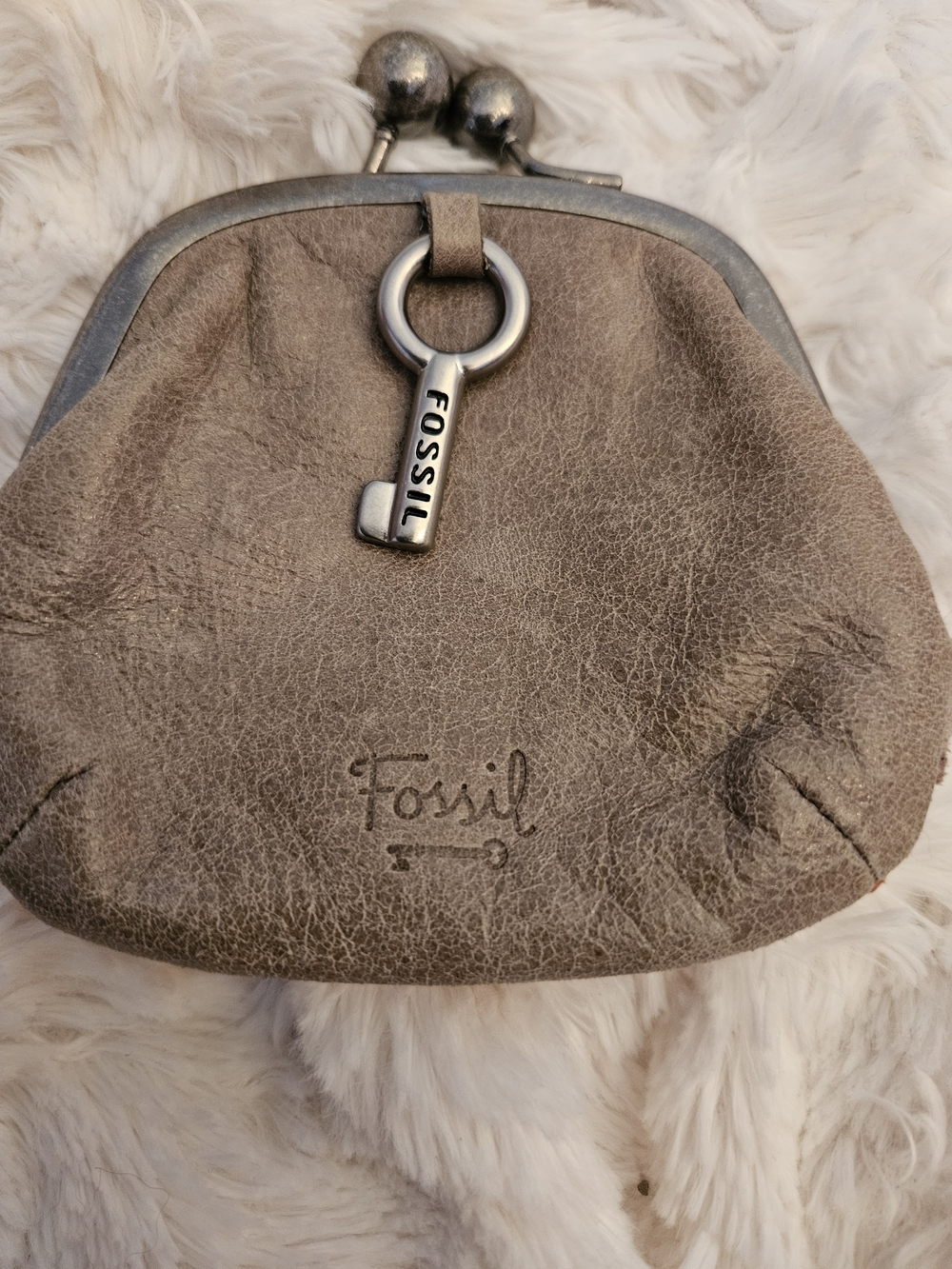 Fossil✨️Striped Suede Coin Purse - Picture 7 of 7
